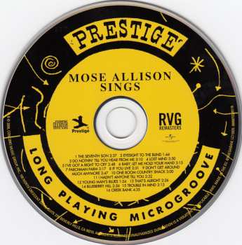 CD Mose Allison: Mose Allison Sings 309565