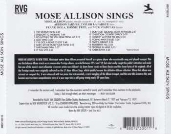 CD Mose Allison: Mose Allison Sings 309565