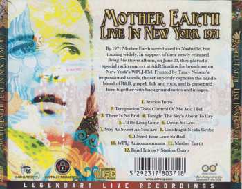 CD Mother Earth: Live In New York 1971 557074