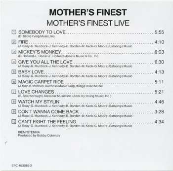 CD Mother's Finest: Mother's Finest Live 649290