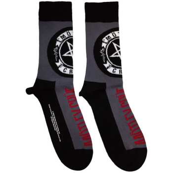 Merch Mötley Crüe: Motley Crue Unisex Ankle Socks: Pentagram Circle (uk Size 7 - 11) 42 - 47