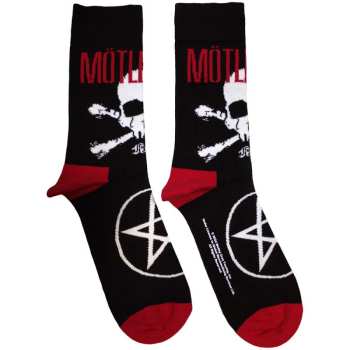 Merch Mötley Crüe: Motley Crue Unisex Ankle Socks: Skull & Crossbones (uk Size 7 - 11) 42 - 47