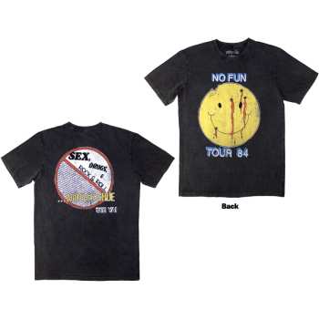 Merch Mötley Crüe: Motley Crue Unisex Stone Wash T-shirt: No Fun Tour '84 (back Print) (small) S