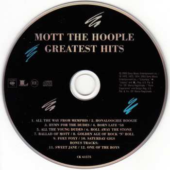 CD Mott The Hoople: Greatest Hits 630606