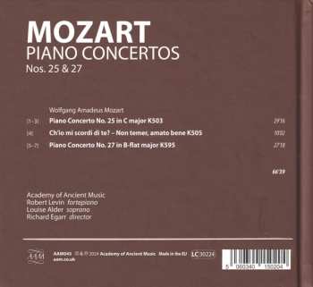 CD Wolfgang Amadeus Mozart: Piano Concertos K503 | K505 | K595 621559