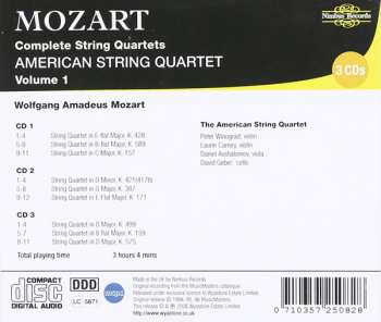 3CD Wolfgang Amadeus Mozart: Complete String Quartets Volume 1 638553