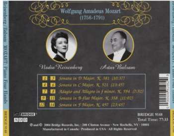 CD Wolfgang Amadeus Mozart: Music For Piano Four Hands 450873