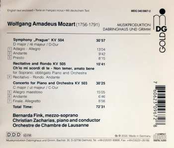 CD Wolfgang Amadeus Mozart: Concerto Kv 503, Aria Kv 505, Symphony Kv 504 644761