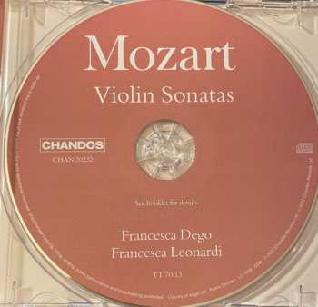 CD Wolfgang Amadeus Mozart: Violin Sonatas KV 301, KV 303, KV 305 & KV 454 592575