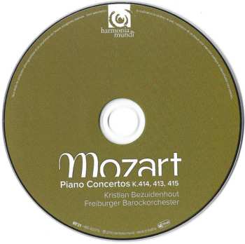 CD Wolfgang Amadeus Mozart: Piano Concertos K.413, 414, 415 563844