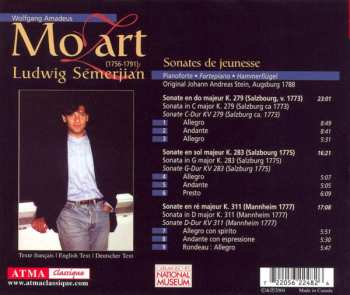 CD Wolfgang Amadeus Mozart: Sonates de Jeunesse K. 279,K. 283 & K. 311 - Volume 1 658725