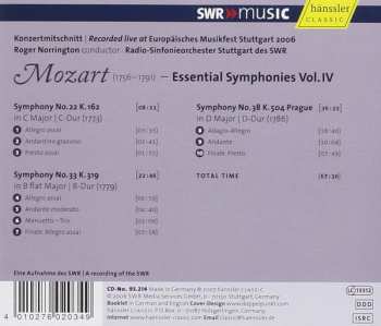 CD Wolfgang Amadeus Mozart: Essential Symphonies Vol. IV: Nos. 22 • 33 • 38 403380