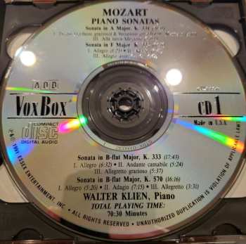 2CD Wolfgang Amadeus Mozart: Piano Sonatas, Vol. II 654463