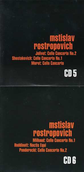 9CD/Box Set Mstislav Rostropovich: Plays Cello Works 624596