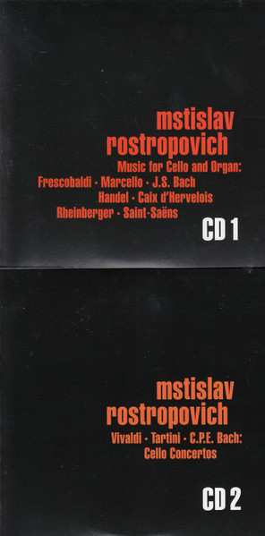 9CD/Box Set Mstislav Rostropovich: Plays Cello Works 624596