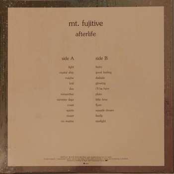 LP mt.fujitive: Afterlife CLR | LTD 645500