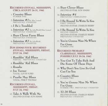 CD Muddy Waters: The Complete Plantation Recordings (The Historic 1941-42 Library Of Congress Field Recordings) 594620