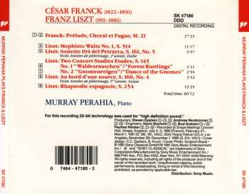 CD César Franck: Murray Perahia Plays Franck & Liszt 657418