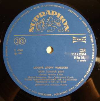 LP Musica Bohemica: Lidové Zpěvy Vánoční 639196