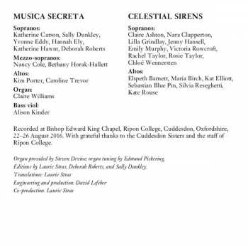 CD Musica Secreta: Lucrezia Borgia's Daughter: Princess, Nun And Musician – Motets From A 16th Century Convent 407822