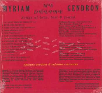 CD Myriam Gendron: Ma Délire — Songs Of Love, Lost & Found 593941