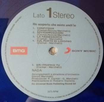 LP Nada: Ho Scoperto Che Esisto Anch'Io CLR | LTD 581584