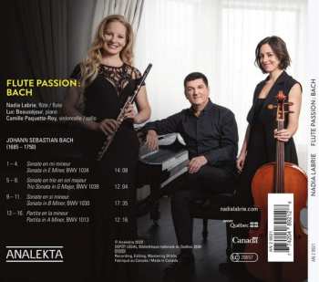 CD Nadia Labrie: Flûte Passion : Bach 275442