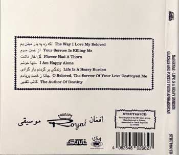 CD Nashenas: Life Is A Heavy Burden: Ghazals And Poetry From Afghanistan 560884