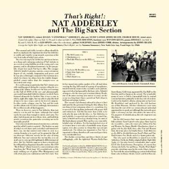 LP Nat Adderley And The Big Sax Section: That's Right! LTD 368568