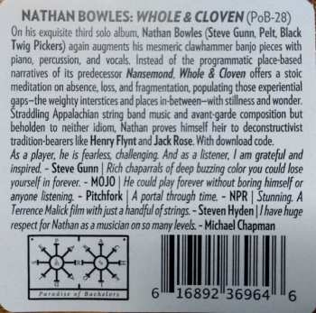 LP Nathan Bowles: Whole & Cloven 137424