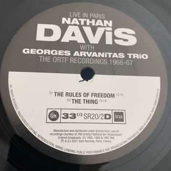 3LP Nathan Davis: Live In Paris - The ORTF Recordings 1966/67 404922