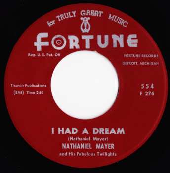 Album Nathaniel Mayer And His Fabulous Twilights: I Had A Dream / I'm Not Gonna Cry