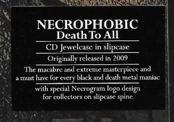 CD Necrophobic: Death To All 615926