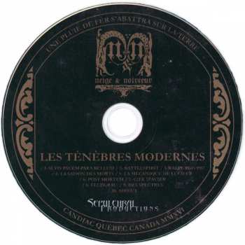 CD Neige Et Noirceur: Les Ténèbres Modernes 429290