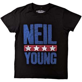 Merch Neil Young: Tričko Stars Logo Neil Young