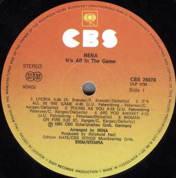 LP Nena: It's All In The Game 612059