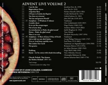 CD St. John's College Choir: Advent Live Volume 2 552444