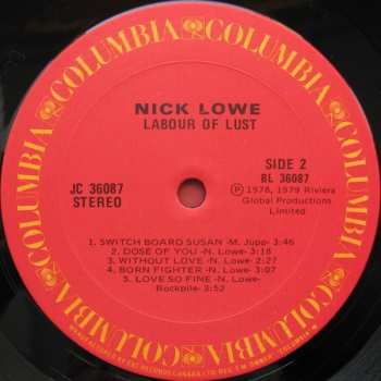 LP Nick Lowe: Labour Of Lust CLR 648108