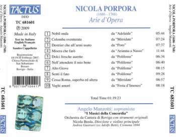 CD Nicola Porpora: Arie D'Opera 547154