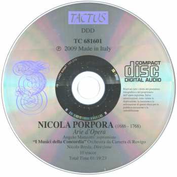 CD Nicola Porpora: Arie D'Opera 547154