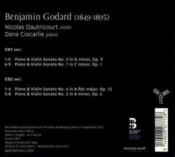 2CD Nicolas Dautricourt: Sonatas Pour Violin Et Piano 573050