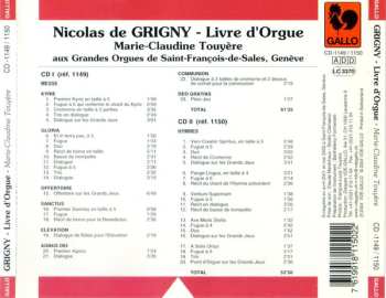 2CD Nicolas De Grigny: Livre D'Orgue 555016