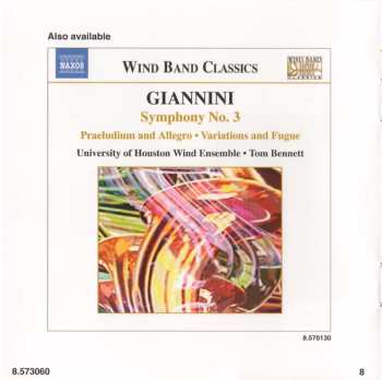 CD Arnold Rosner: Symphony No. 2 'Symphony Of The Winds' / Symphony No. 8 'Trinity' 570085