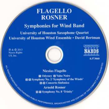 CD Arnold Rosner: Symphony No. 2 'Symphony Of The Winds' / Symphony No. 8 'Trinity' 570085