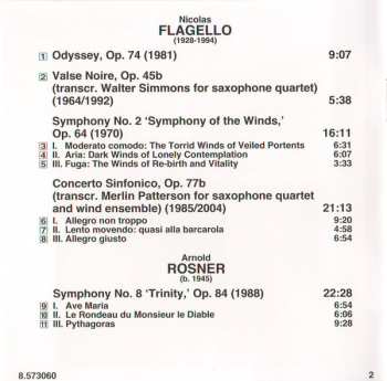 CD Arnold Rosner: Symphony No. 2 'Symphony Of The Winds' / Symphony No. 8 'Trinity' 570085