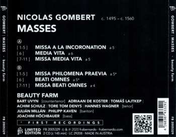 2CD Nicolas Gombert: Masses LTD 608253