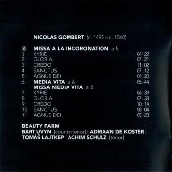 2CD Nicolas Gombert: Masses LTD 608253