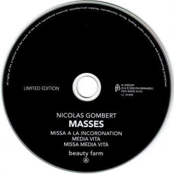 2CD Nicolas Gombert: Masses LTD 608253