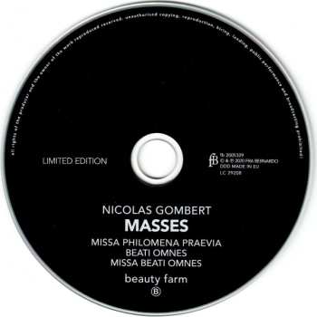 2CD Nicolas Gombert: Masses LTD 608253