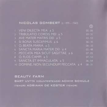 2CD Nicolas Gombert: Motets LTD 324503